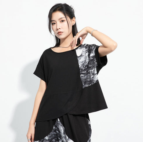 ルーズスタイルカジュアルTシャツ/カットソー 半袖シャツ /レディース モレビー|モード系ファッションブランド