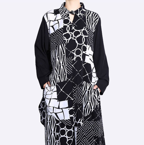 上下セット セットアップ 長袖シャツ カジュアルパンツ 大人カジュアル /レディース モレビー|モード系ファッションブランド