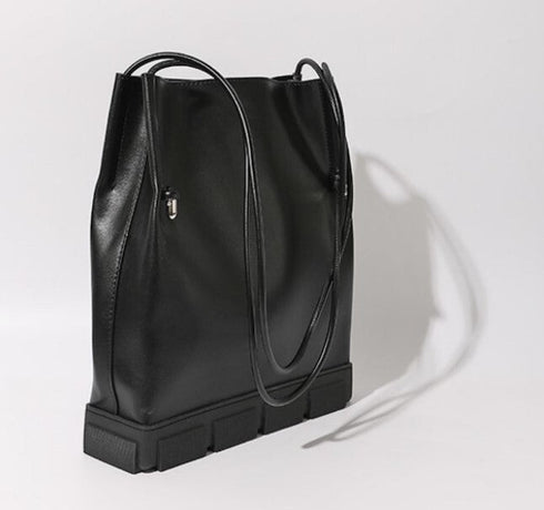 レザートートバッグ ショルダーバッグ レザーバッグ ブラック /ユニセックス ・メンズ モレビー|モード系ファッションブランド