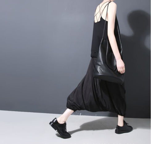 ガウチョパンツ サルエルパンツ アラジンパンツ グレー ブラック ゆったり /レディース モレビー|モード系ファッションブランド