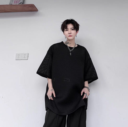 ビッグサイズメッシュTシャツ /ユニセックス ・メンズ モレビー|モード系ファッションブランド