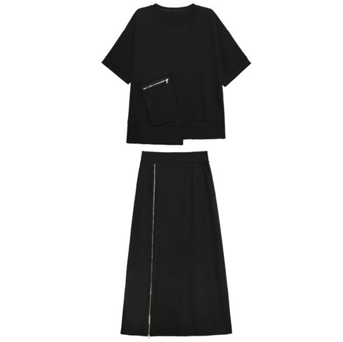 アシンメトリーデザイン上下セットアップ /レディース モレビー|モード系ファッションブランド