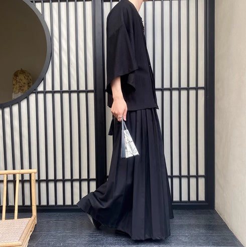 和風モダン羽織風Tシャツ /ユニセックス ・メンズ モレビー|モード系ファッションブランド