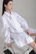 ネクタイ付きロングシャツブラウス /レディース モレビー|モード系ファッションブランド