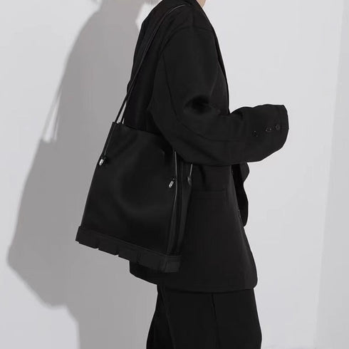 レザートートバッグ ショルダーバッグ レザーバッグ ブラック /ユニセックス ・メンズ モレビー|モード系ファッションブランド