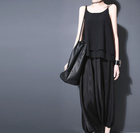 ガウチョパンツ サルエルパンツ アラジンパンツ グレー ブラック ゆったり /レディース モレビー|モード系ファッションブランド