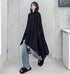 アシンメトリーモダンブラックロングシャツ /レディース モレビー|モード系ファッションブランド