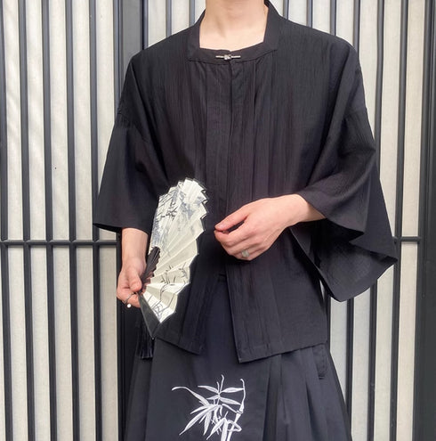 和風モダン羽織風Tシャツ /ユニセックス ・メンズ モレビー|モード系ファッションブランド