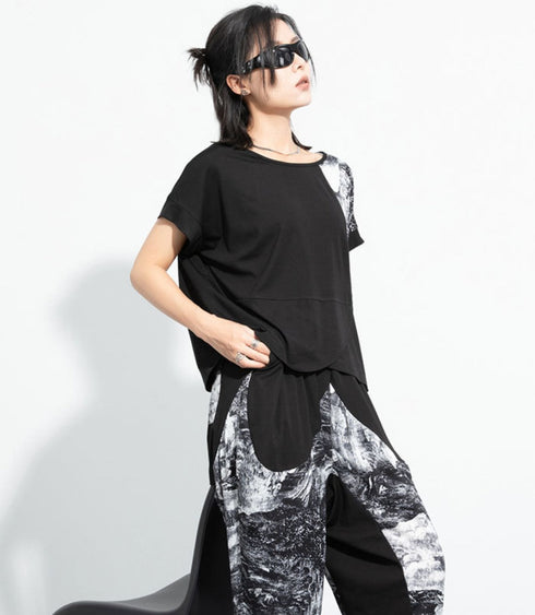 ルーズスタイルカジュアルTシャツ/カットソー 半袖シャツ /レディース モレビー|モード系ファッションブランド