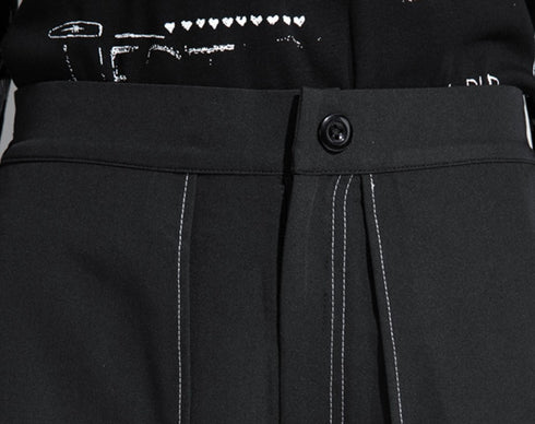 中性的 レイヤードワイドパンツ 袴パンツ /ユニセックス ・メンズ モレビー|モード系ファッションブランド