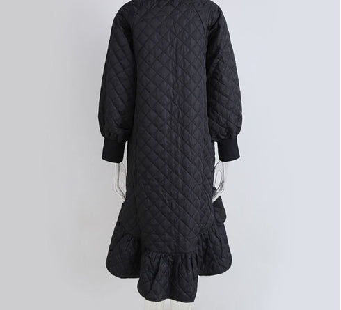 キルティングミディ丈ワンピース スタイリッシュ コットン /レディース モレビー|モード系ファッションブランド
