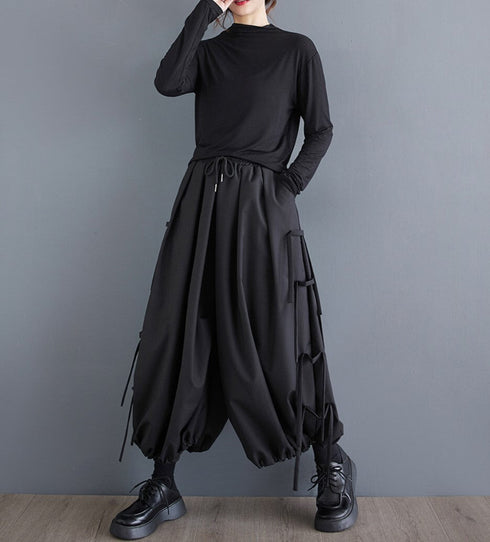 中性的 サルエルパンツ カジュアルパンツ クロップドパンツ /ユニセックス ・メンズ モレビー|モード系ファッションブランド