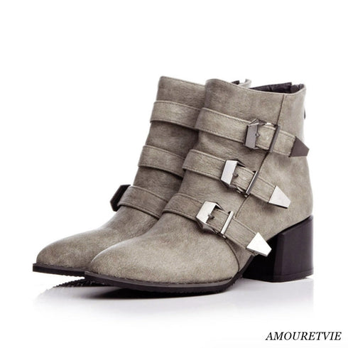 ショートブーツ ヒール スタイリッシュ /レディース モレビー|モード系ファッションブランド