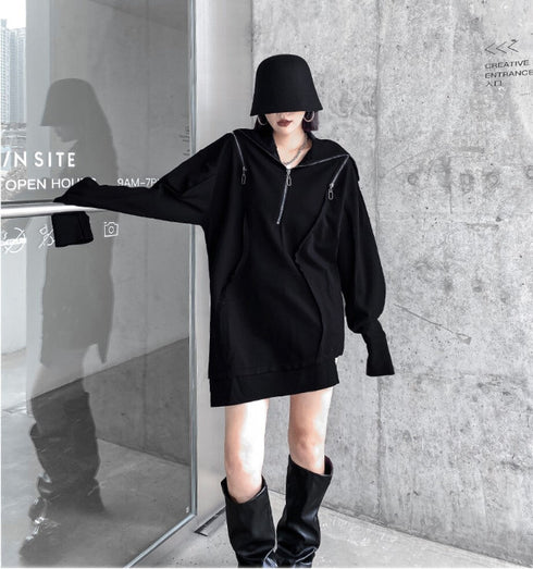 ビッグサイズパーカー/スウェット ロング丈 /レディース モレビー|モード系ファッションブランド