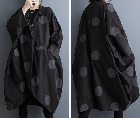 水玉模様ドット柄コート おしゃれ モダン /レディース モレビー|モード系ファッションブランド