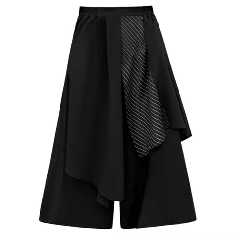 アシンメトリーストライプ袴パンツ /ユニセックス モレビー|モード系ファッションブランド