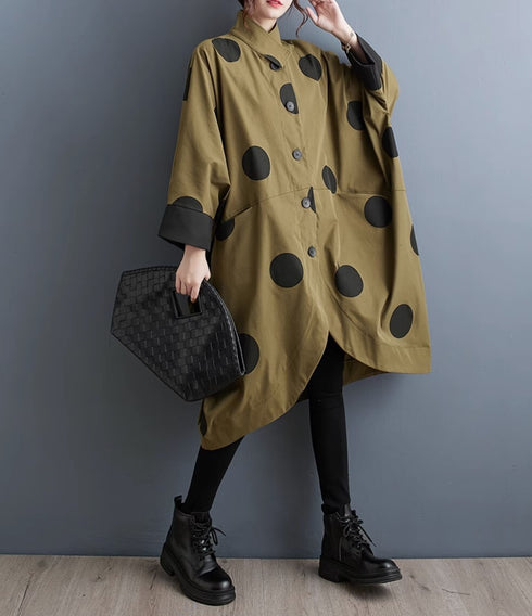 水玉模様ドット柄コート おしゃれ モダン /レディース モレビー|モード系ファッションブランド