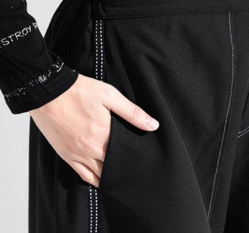 中性的 レイヤードワイドパンツ 袴パンツ /ユニセックス ・メンズ モレビー|モード系ファッションブランド