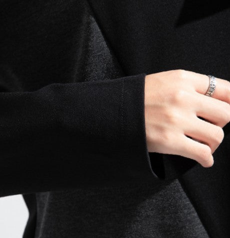 アシンメトリーモノトーンスウェット /レディース モレビー|モード系ファッションブランド