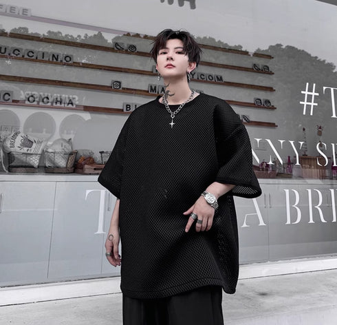 ビッグサイズメッシュTシャツ /ユニセックス ・メンズ モレビー|モード系ファッションブランド