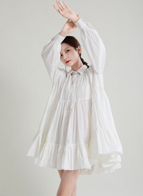 ミディ丈プリーツおしゃれワンピース /レディース モレビー|モード系ファッションブランド