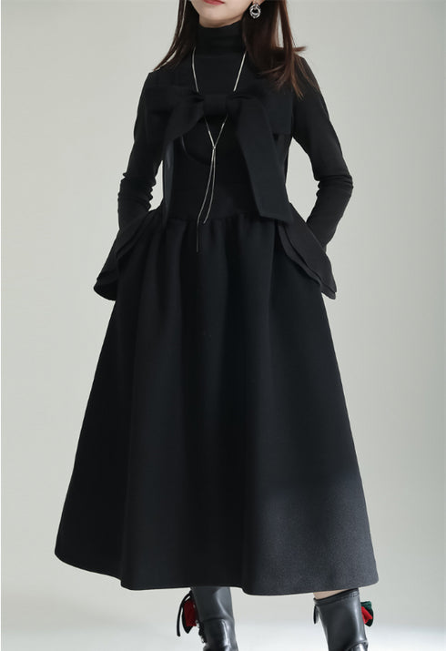 ビッグサイズリボンサロペット Aライン モダン おしゃれ /レディース モレビー|モード系ファッションブランド