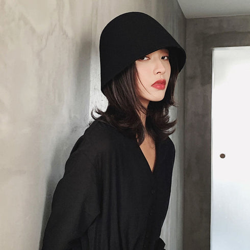 帽子 ハット バケツハット ブラック シック /ユニセックス モレビー|モード系ファッションブランド