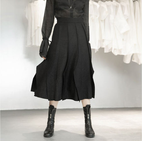 プリーツロングスカート スタイリッシュ モダン スマート /レディース モレビー|モード系ファッションブランド