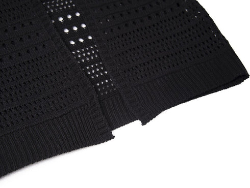 アシンメトリーオープンニットロングシャツ /レディース モレビー|モード系ファッションブランド