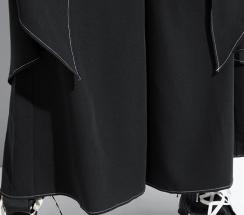 中性的 レイヤードワイドパンツ 袴パンツ /ユニセックス ・メンズ モレビー|モード系ファッションブランド