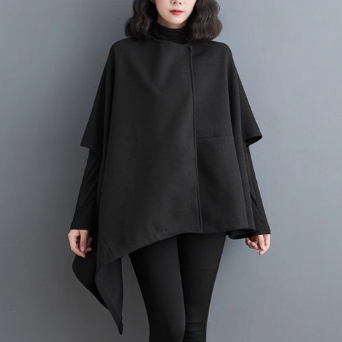 個性派ブラックポンチョ/ジャケット /レディース モレビー|モード系ファッションブランド