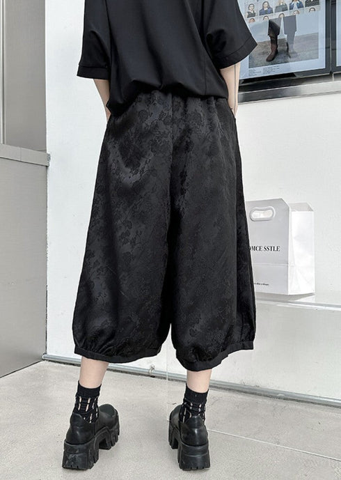ワイドパンツ ハーフパンツ クロップドパンツ ブラック /レディース モレビー|モード系ファッションブランド