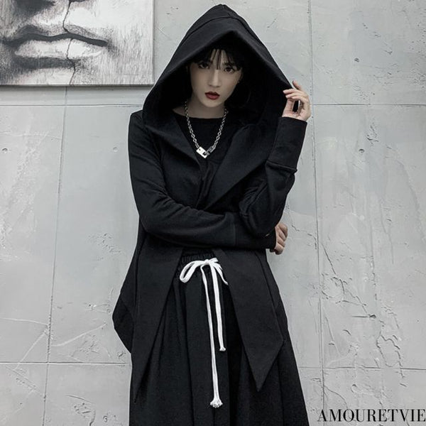 フード付きスタイリッシュジャケット カーディガン /レディース モレビー|モード系ファッションブランド