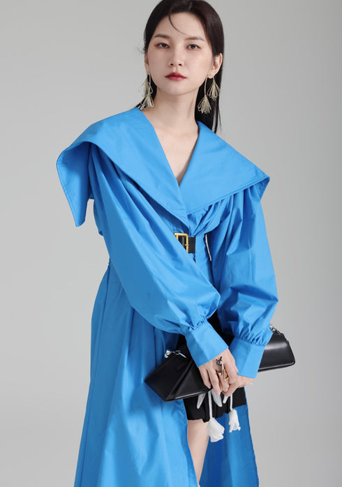 モダンアシンメトリーロングシャツ ブラック ホワイト /レディース モレビー|モード系ファッションブランド