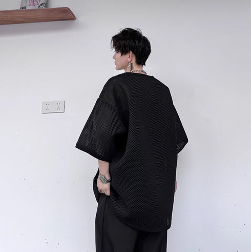 ビッグサイズメッシュTシャツ /ユニセックス ・メンズ モレビー|モード系ファッションブランド