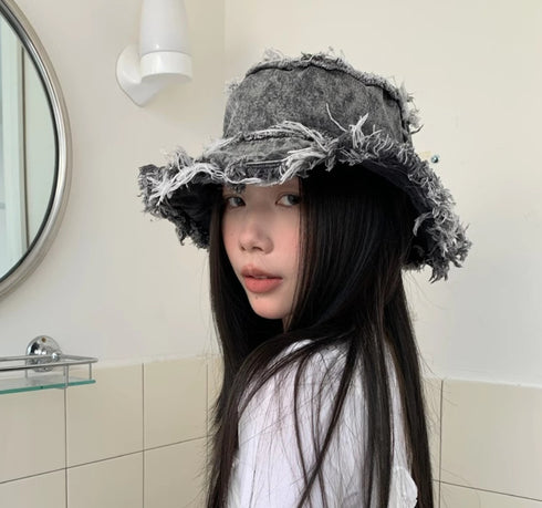 モダンダメージスタイルハット /ユニセックス ・メンズ モレビー|モード系ファッションブランド