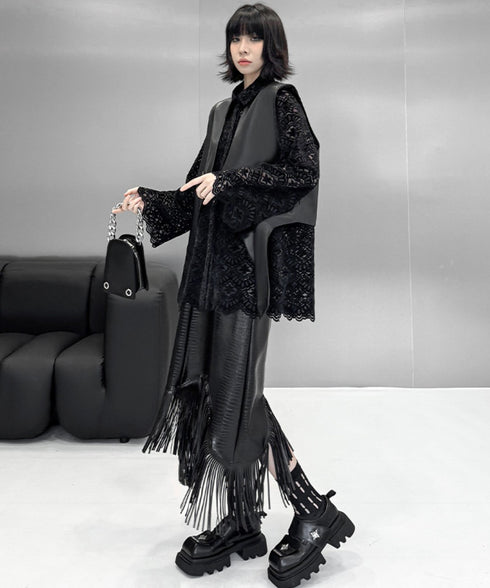 ルーズシルエットレース長袖シャツ /レディース モレビー|モード系ファッションブランド