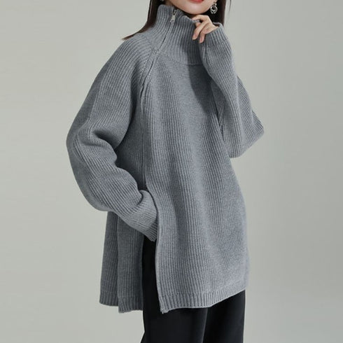 アシンメトリーゆったりセーター/ニット ビッグサイズ /レディース モレビー|モード系ファッションブランド