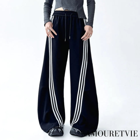 ライン入りルーズスポーティボトムス /ユニセックス ・メンズ モレビー|モード系ファッションブランド