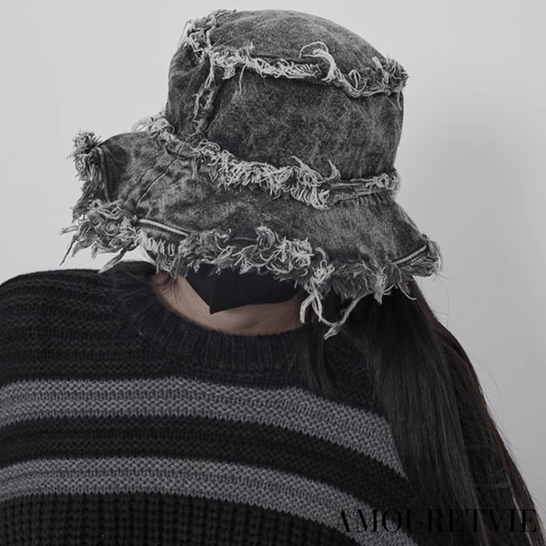 モダンダメージスタイルハット /ユニセックス ・メンズ モレビー|モード系ファッションブランド