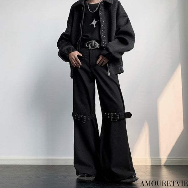 ワイドパンツ ブラック スタイリッシュ /ユニセックス ・メンズ モレビー|モード系ファッションブランド