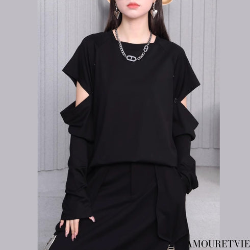 カットデザインTシャツ/カットソー 長袖 半袖/レディース モレビー|モード系ファッションブランド