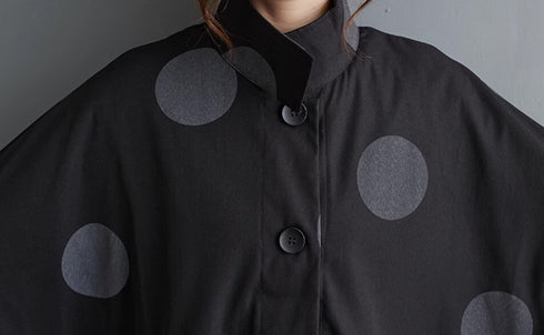 水玉模様ドット柄コート おしゃれ モダン /レディース モレビー|モード系ファッションブランド