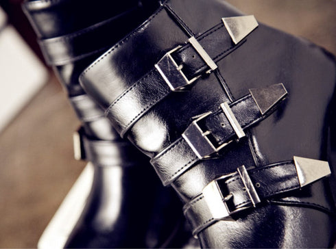 ショートブーツ ヒール スタイリッシュ /レディース モレビー|モード系ファッションブランド