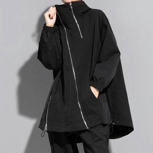 フード付きアシンメトリージャケット/コート /レディース モレビー|モード系ファッションブランド