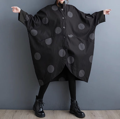 水玉模様ドット柄コート おしゃれ モダン /レディース モレビー|モード系ファッションブランド