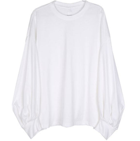 ロングTシャツ 長袖シャツ おしゃれ襟 セット モダン 白 ホワイト 黒 ブラック スタイリッシュ /レディース モレビー|モード系ファッションブランド