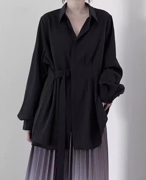 ルーズスタイル長袖ロングシャツ/ブラウス /レディース モレビー|モード系ファッションブランド