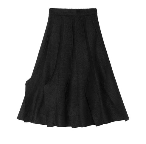 プリーツロングスカート スタイリッシュ モダン スマート /レディース モレビー|モード系ファッションブランド