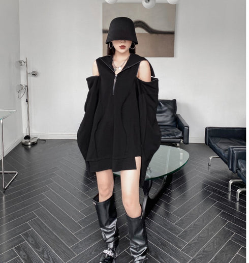 ビッグサイズパーカー/スウェット ロング丈 /レディース モレビー|モード系ファッションブランド